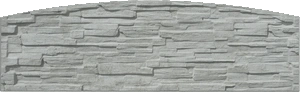 Štípaný kámen šedý - jednostranný s obloukem